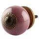 Solid Purple Small Ceramic Drawer Knob